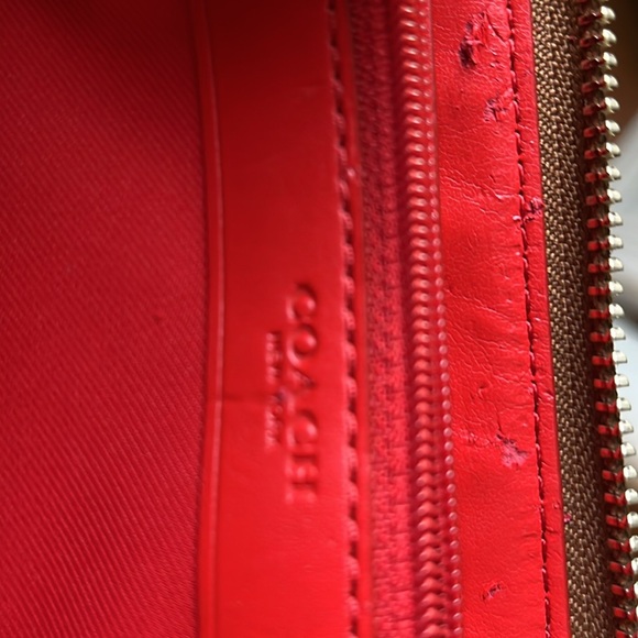 Coach Brown Zip Wallet with Hot Dog Design - Picture 5 of 5